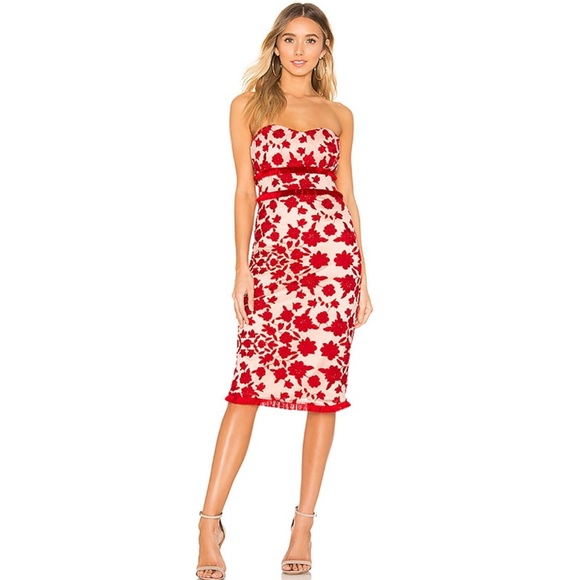 Lovers + Friends Dresses & Skirts - Lovers + Friends Sol Midi Lace Fringe Dress